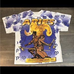 Vintage Aries All Over Print Tee